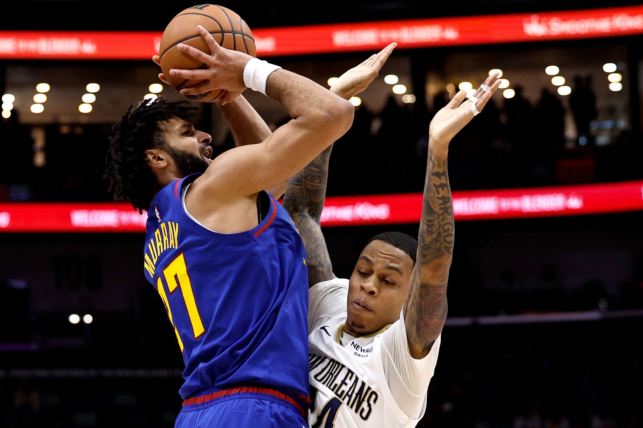 mk体育入口-穆雷35+9沃特森30+7 锡安12+7掘金险胜鹈鹕